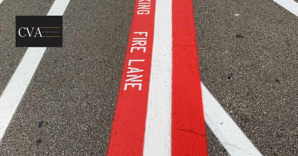 importance of fire lane striping CVA Line Striping