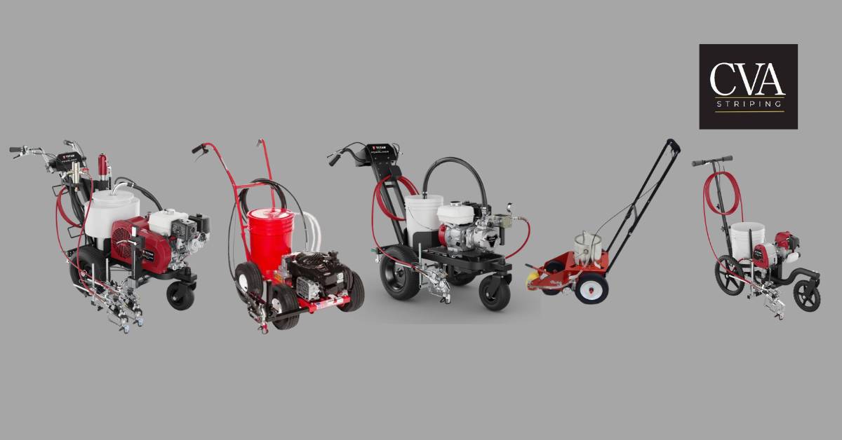 parking lot striping machine