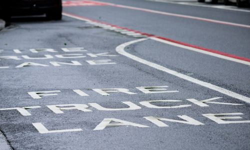 fire lane pavement markings